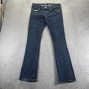 Express Stella Jeans Womens 10 Blue Cotton Denim Bootcut Low Rise Travel Stretch